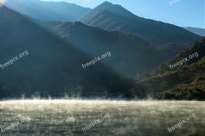 Water Mist Nature Lake Fog Free Photos