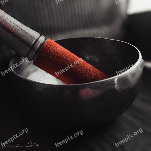 Singing Bowl Color Red Colored Shell