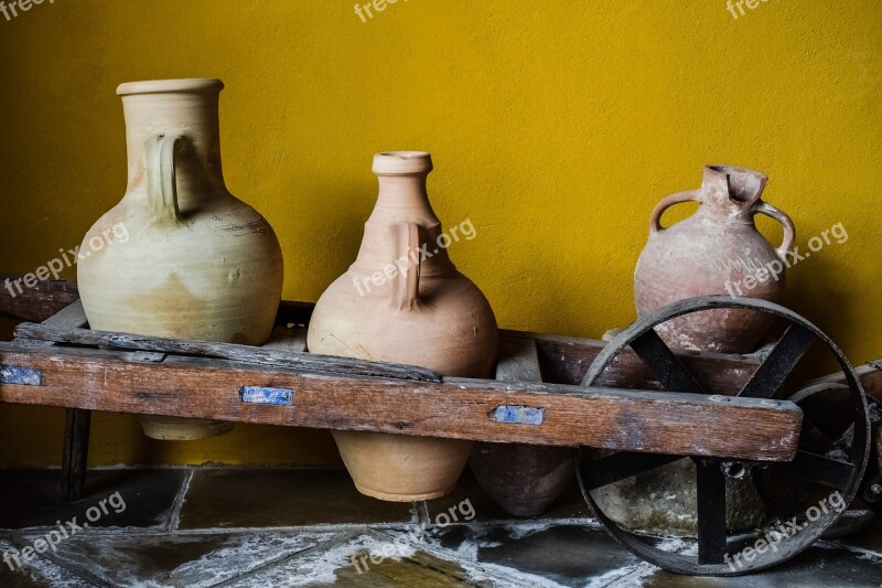 Pitcher Pottery Handmade Traditional Ceramic