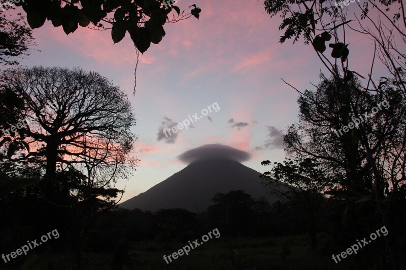 Volcano Landscape Mountain Mountain Landscape Ometepe