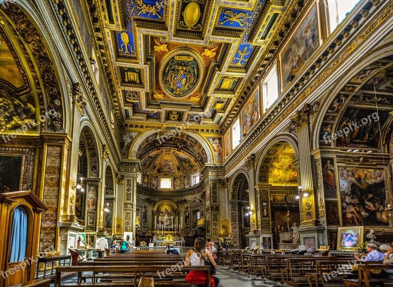 Cathedral Interior Italy Italian Church