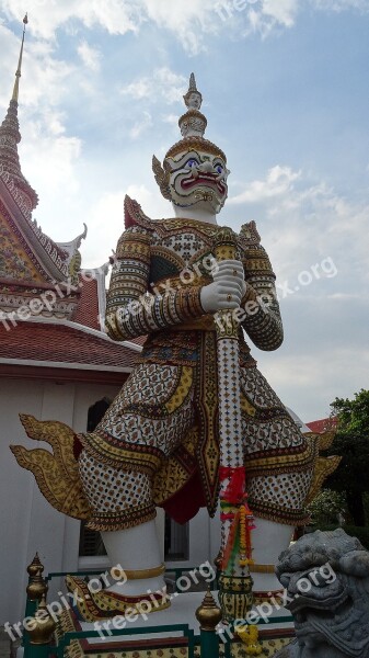 Palace Temple Complex Towers Places Of Worship Bangkok