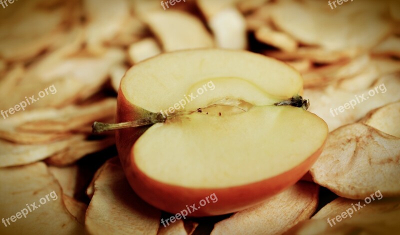 Apple Apple Half Core Sliced Dried Apples