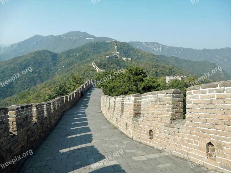 Great Wall Of China China Beijing Wall Stone