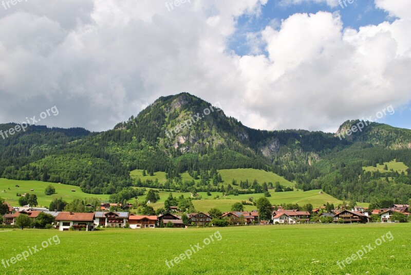 Allgäu Bad Hindelang Mountain Hirschkogl Alpine