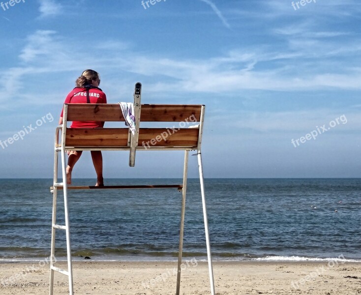 Coast Guard Lifeguard Beach Guard Beach Sea