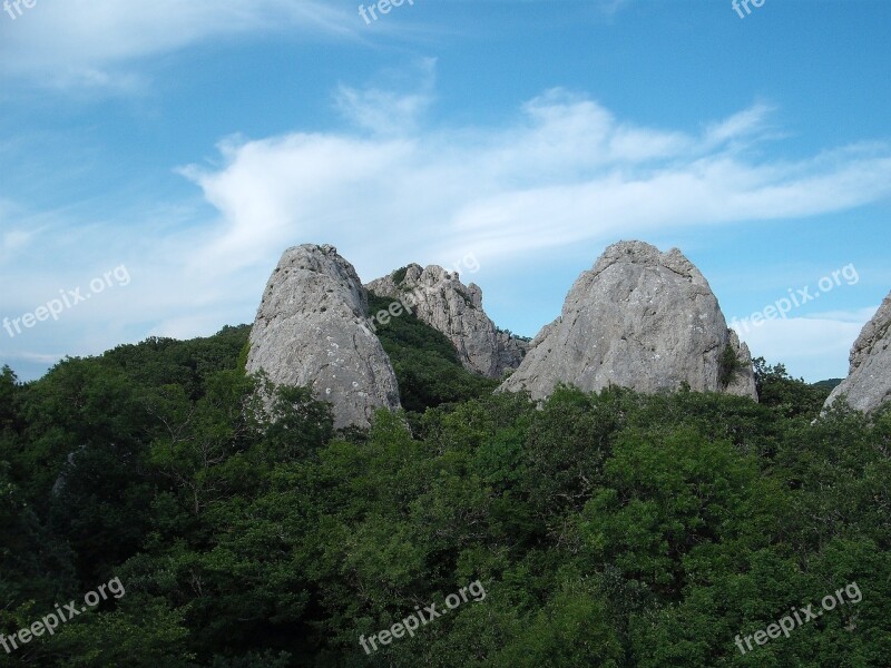 Crimea Mountains Landscape Temple Of The Sun Rock