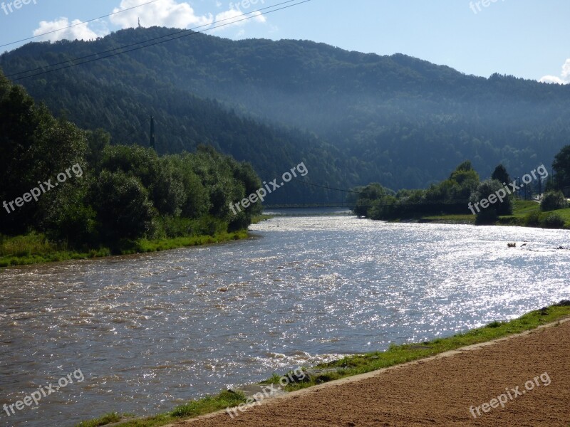 View Mountains Landscape Water Hill