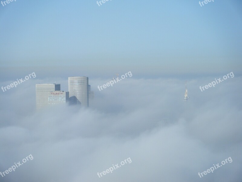 Skyscraper Clouds Building Urban Sky