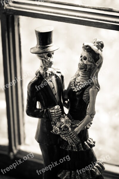 Day Of The Dead Halloween Figurines Wedding Dead