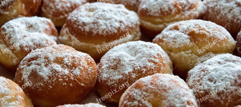 Buns Donuts Meal Carnival Traditions