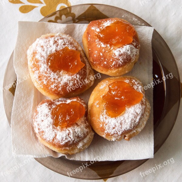 Buns Donuts Meal Carnival Traditions