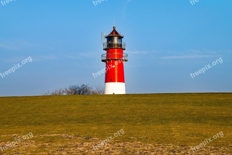 Büsum Mecklenburg Germany Lighthouse Dike