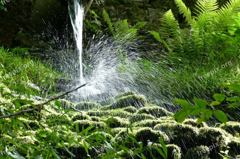 Waterfall Water Splash Water Jet Water Lens