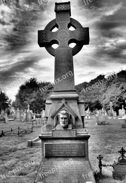 Belfastman Grave Graveyard Dead Cemetery