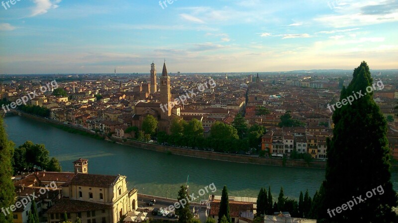 Verona Landscape Adige Free Photos