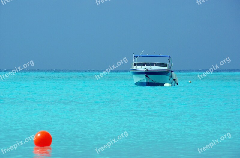 Boat Caribbean Blue Sea Resort Buoys