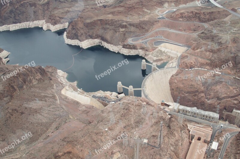 Hoover Dam Arizona Scenery Landmark Free Photos