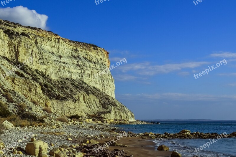 Beach Cliffs Sea Coast Landscape