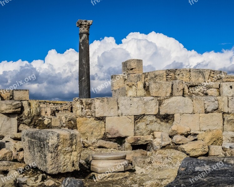 Cyprus Kourion Ancient Site Mediterranean