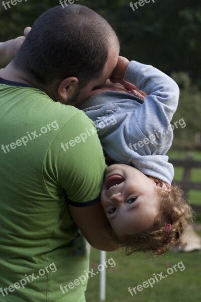 Father And Daughter Fun Love Laughter Happy