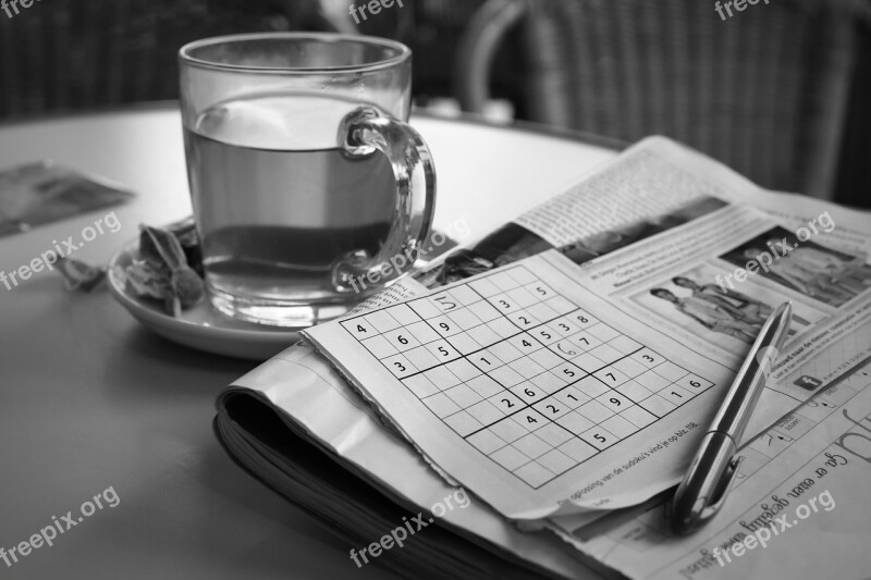 Relaxation Sudoku Tea Puzzle Free Time