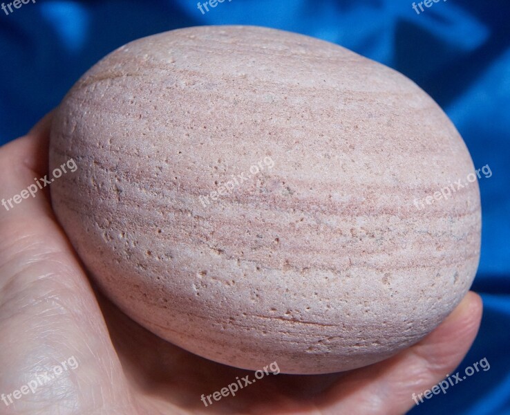 Pink Grandodiorite Beach Stone Lake Michigan Stone Rock