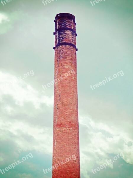 Fireplace Industrial Architecture Bricks Old Industrialization