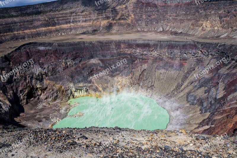 Volcano Crater Lava Sulphur Geology