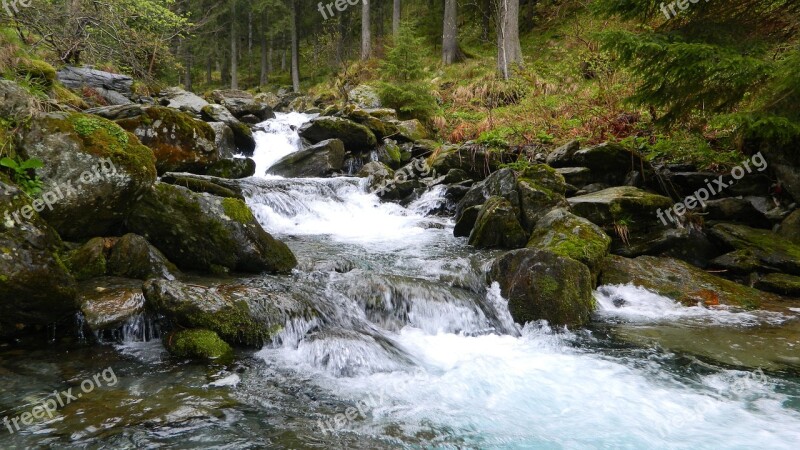 Small River Mountain River Nature Mountains River