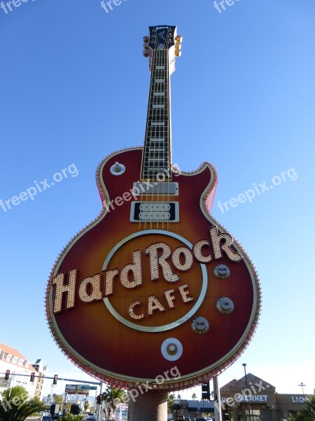 Las Vegas Guitar Hard Rock Cafe Usa America