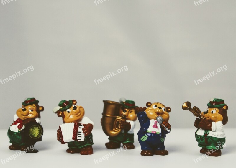 überraschungseifigur Top Ten Teddies Year Market Toys Isolated