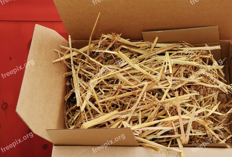 Straw Packaging Cardboard Organic Packaging Packaging Material