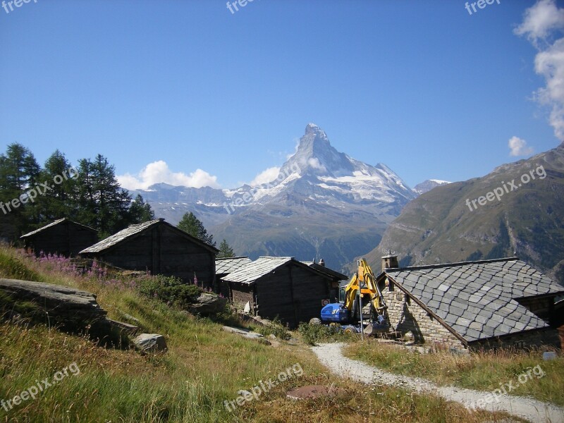 Switzerland Zermatt Matterhorn Hut Free Photos