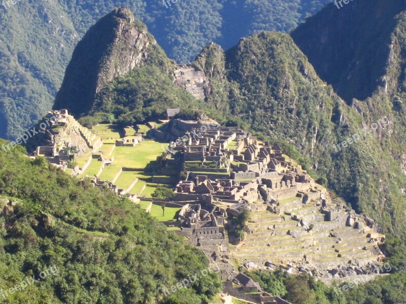 Machu Picchu Peru Holiday Backpacker Free Photos