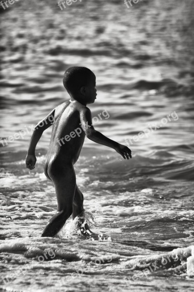 Black Child Naked Child Naked See Beach