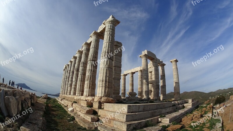 Temples Greece Athens Free Photos