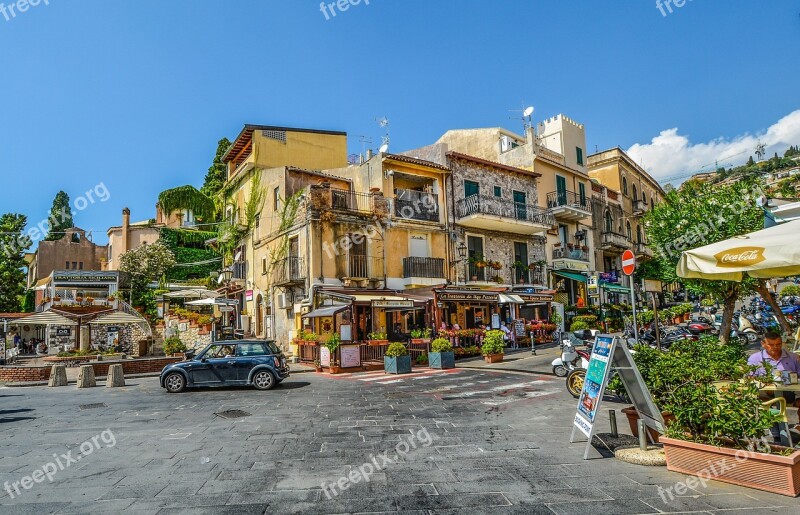 Italy City Tourist Sicily Cafe