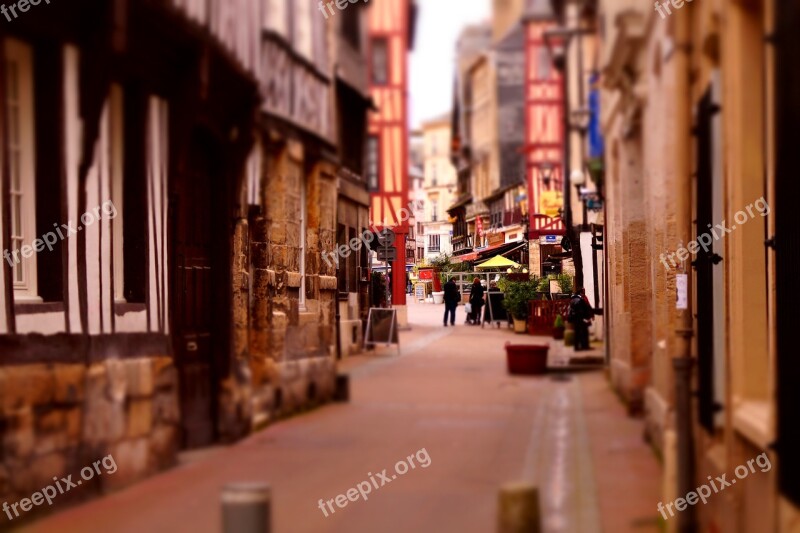 Street Rouen Miniature Normandy Free Photos