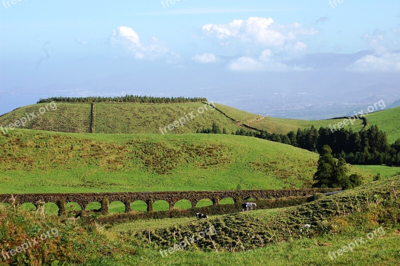 Azores Vulcano Crater Portugal Miguel