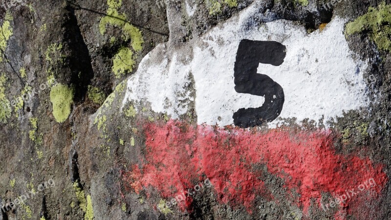 Migratory Character Waymarks Signpost Stone South Tyrol