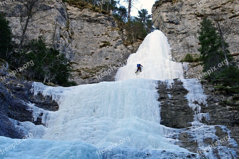 Serrai Di Sottoguda Dolomites Ice Falls Marmolada Malga Ciapela