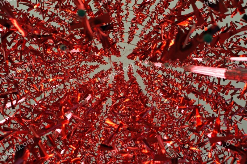 Christmas Motif Christmas Red Glitter Christmas Decoration