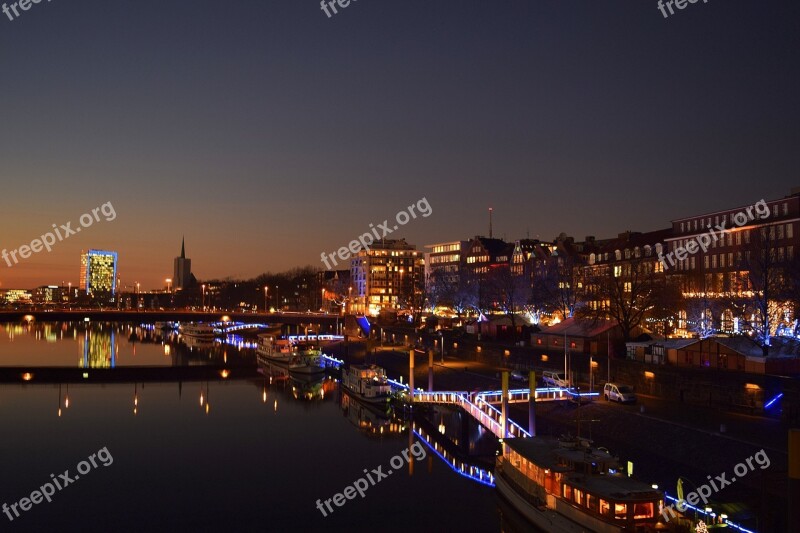 Bremen Kill Weser Ships Water