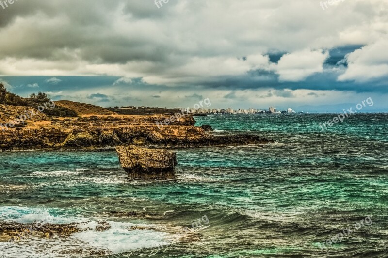 Cyprus Kapparis Cove Rocks Rock Formation