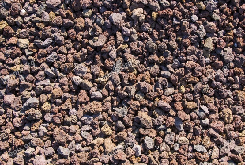 Gravel Black Background Building Materials Pattern