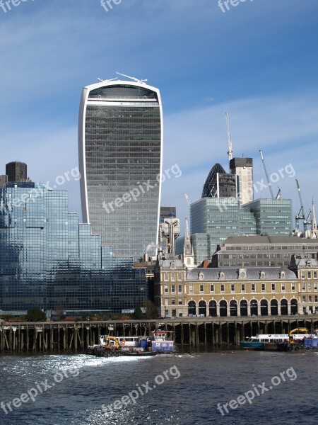 London Sky Garden River Thames City Free Photos