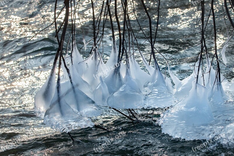 Ice Ice Crystal Water Winter Frozen