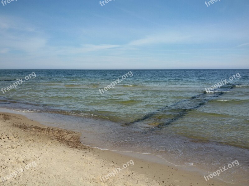 Sea The Baltic Sea The Coast Beach Clouds