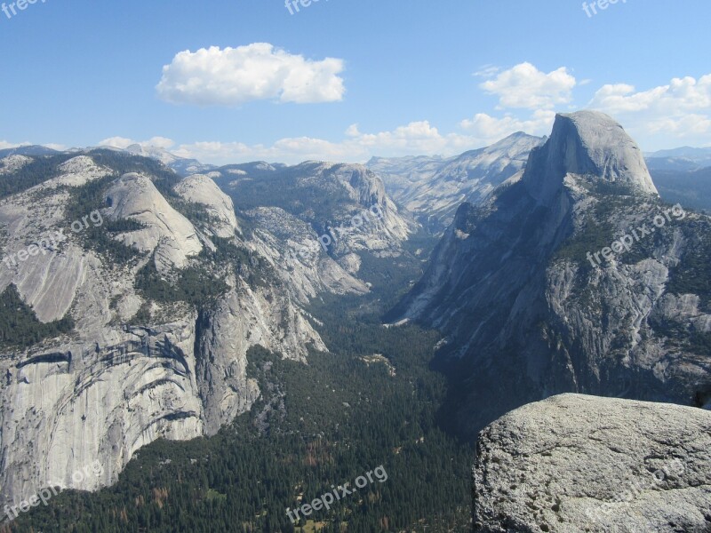 Yosemite Landscape Mountain National Park